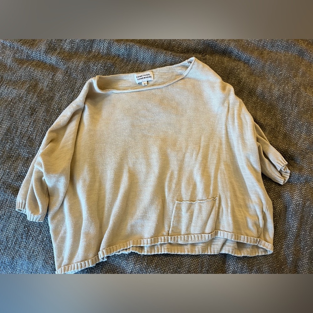 Boxy Cropped Sweater Tee